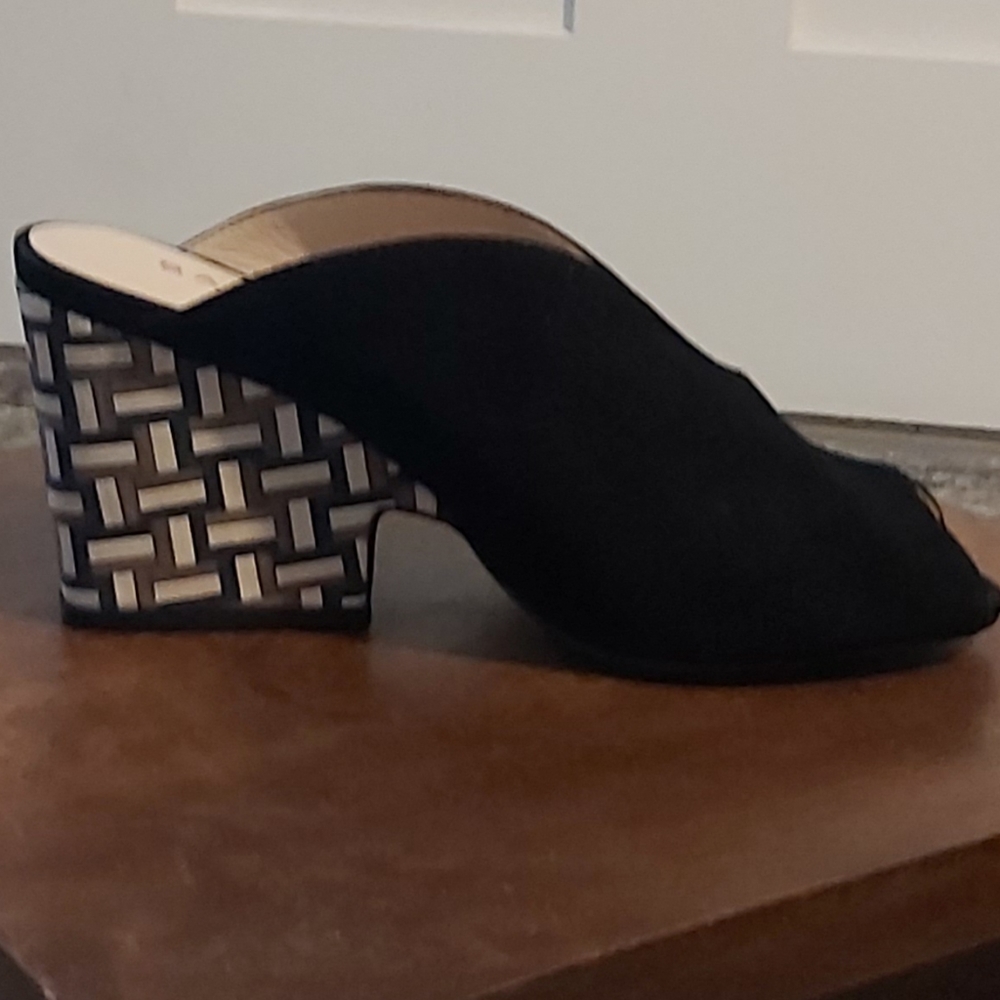 Sacha London shoes. Basket weave heels
